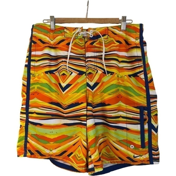 𝅺NIKE psychedelic swim shorts - M - Picture 1 of 6